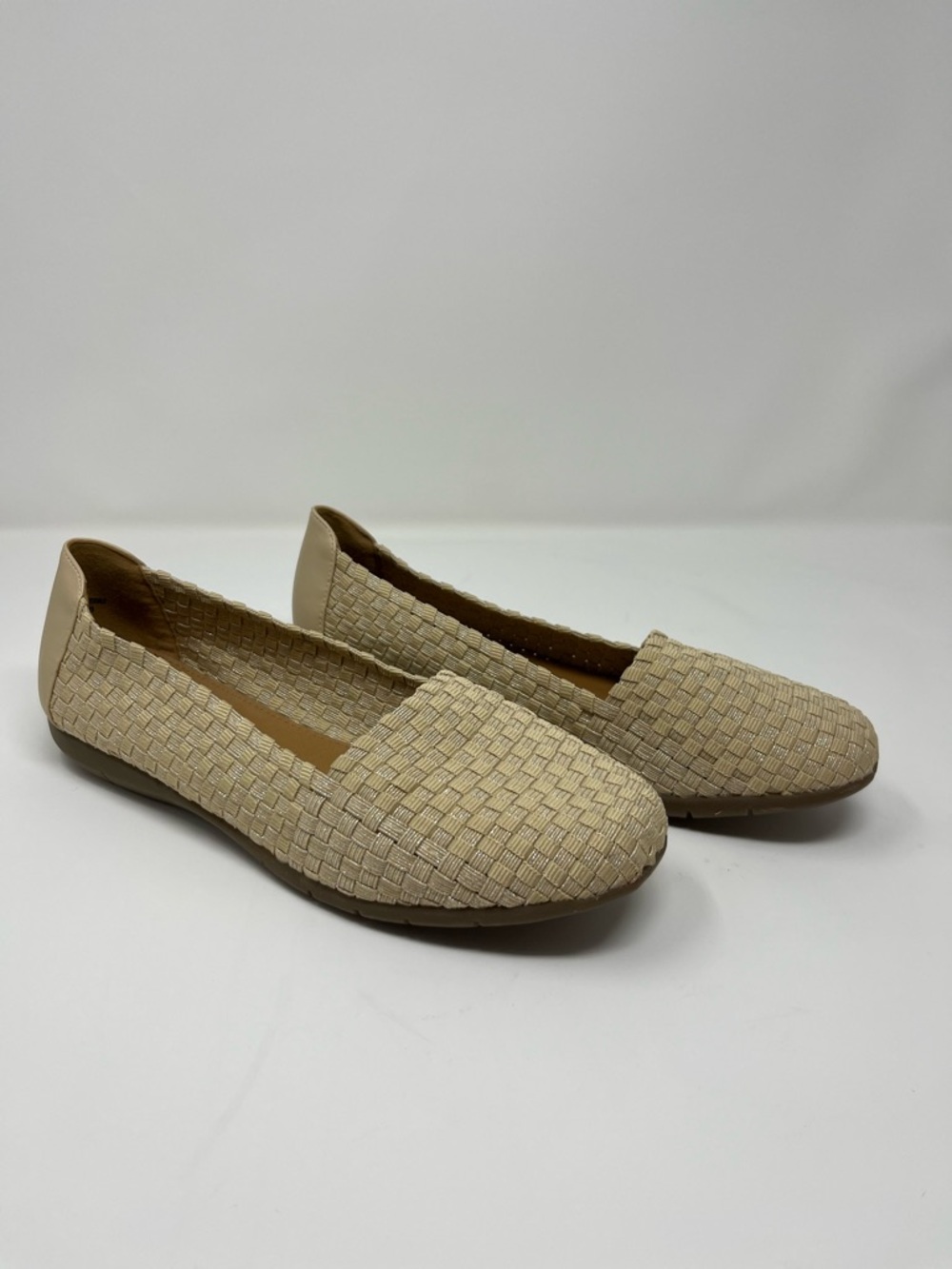 Comfortview Bethany Woven Flats Size 10 Slip On Comfort Shoes Loafer Boho Casual - Picture 2 of 6